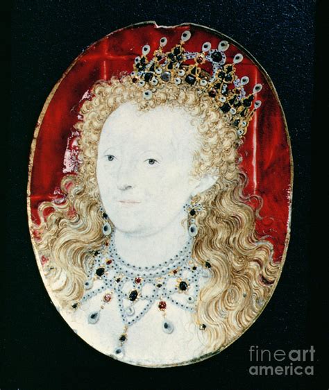 Miniature Of Queen Elizabeth I Painting By Nicholas Hilliard Fine Art