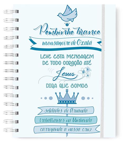 Comprar Agenda Caderno A5 Lettering Oxalá Sereya Camisetas de