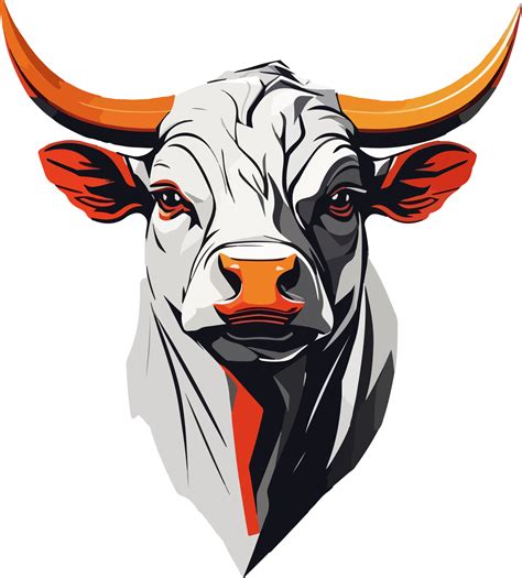 Bull Head Minimal Logo Mascot Clipart Ai Generative 29890669 Png