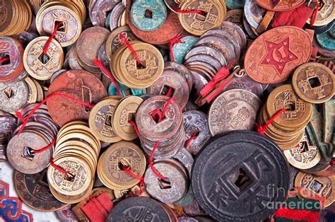 Collection of antique chinese coins Photograph by Delphimages Photo ...