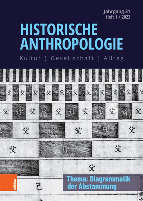 Historische Anthropologie Diagrammatik Der Abstammung