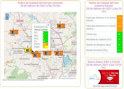 Valle De Toluca Cierra Este Domingo Con Mala Calidad De Aire Así