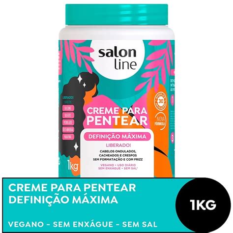 Creme Para Pentear Salon Line Defini O Maxima Liberado Kg Ef Cil