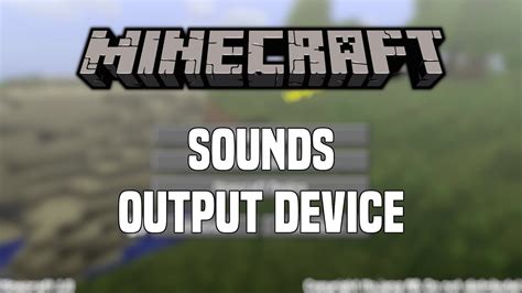 Minecraft Change Sounds Output Device Tutorial Youtube