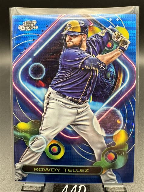 2023 Topps Cosmic Chrome Blue Moon Refractor 130 Rowdy Tellez 99