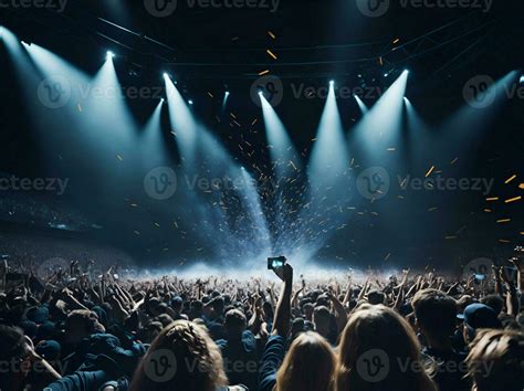 View Of Concert Crowd From Stage