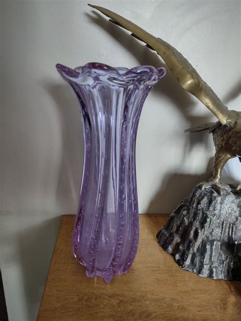 Rare Neodymium Alexandrite Art Glass Vase Vintage Etsy