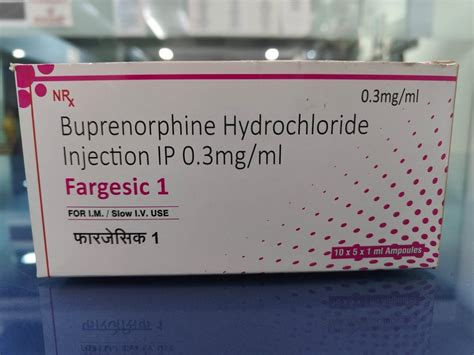 Inj Buprenorphine Hydrochloride Ml At Rs Vial In Ankleshwar