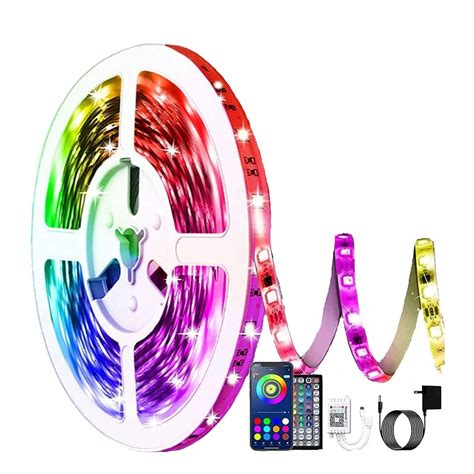 Banda Led Cu Adeziv De 5m 5050rgb Pentru Interior Si Exterior Cu