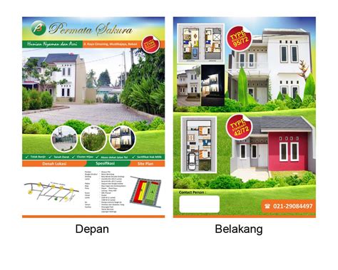 Download Template Brosur Perumahan Cdr 45 Koleksi Gambar