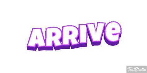 Arrive Word Animated  Logo Designs