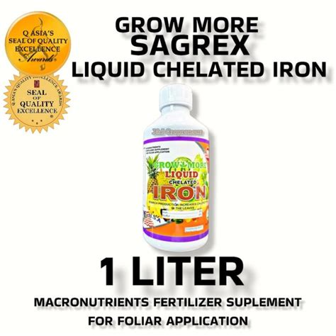 Sagrex Liquid Chelate Iron Liter By Grow More Lazada Ph