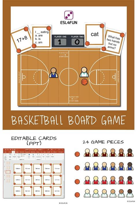 Editable Basketball Board Game | Teacher resources, Math resources ...