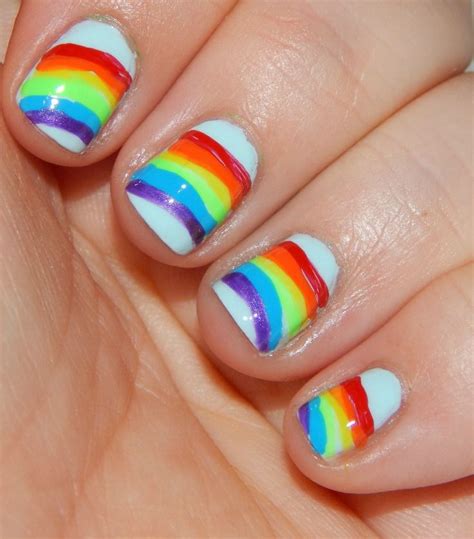 Pin On Rainbow Nails