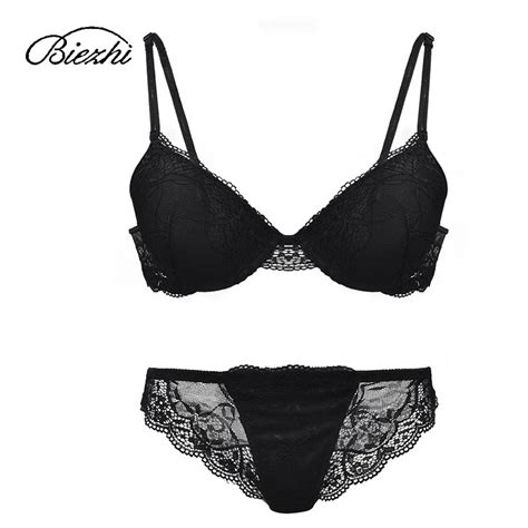 BIEZHI Brand Sexy Bra Set Women Lace Underwear Set Super Push Up Bra