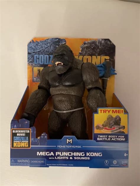 Playmates Monsterverse Godzilla Vs Kong Mega Punching Kong Sounds