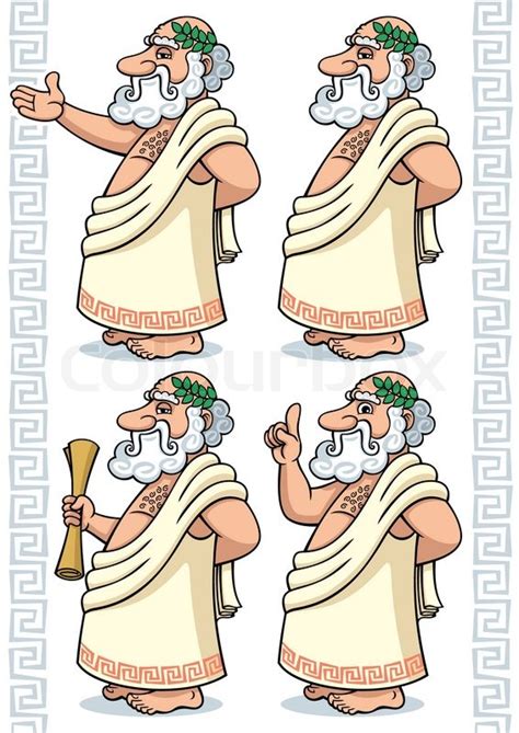 Greek Philosopher Stock Vector Colourbox