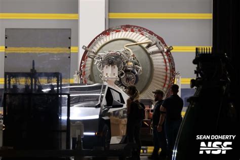 Tesla Cybertruck Tows Raptor Engine At Starbase Video