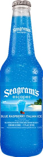 Seagrams Escapes Blue Raspberry Italian Ice Oz Bottles Beverages U