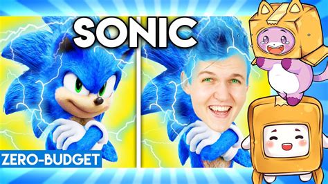 SONIC WITH ZERO BUDGET! (Sonic the Hedgehog Parody REACTION By LankyBox FOXY & BOXY!) - YouTube