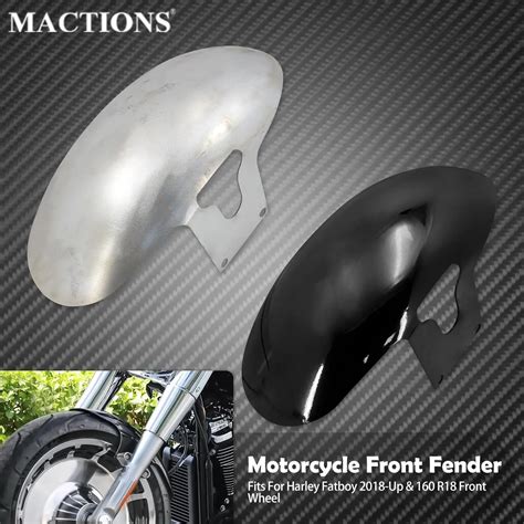 Motocicleta Ferro Gloss Preto Frente Fender Capa De Guarda Lamas Sem