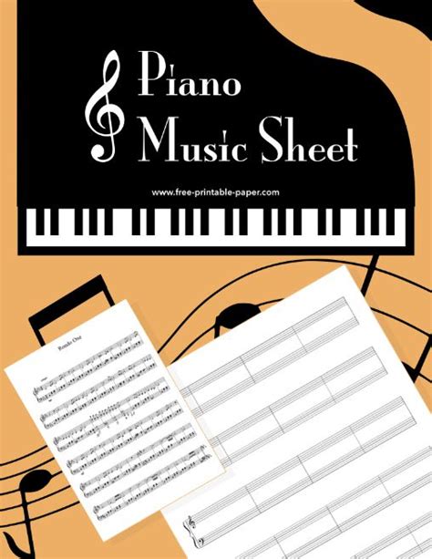 Printable Piano Sheet Music Template Lyrics And Chords Music Lyrics