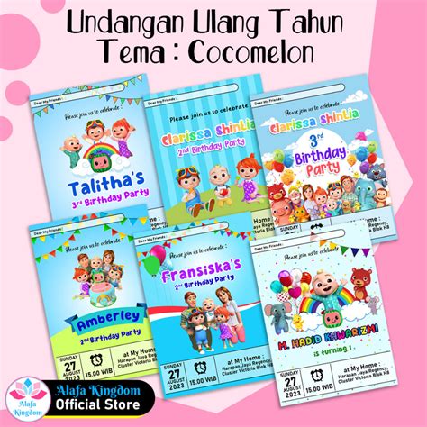 Jual Alafakingdom Undangan Ulang Tahun Birthday Invitation Tema