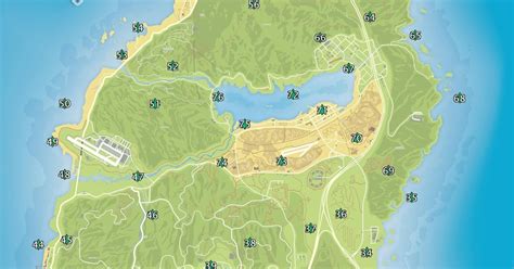 Grand Theft Auto V Peyote Locations Map ~ The Leet Guides