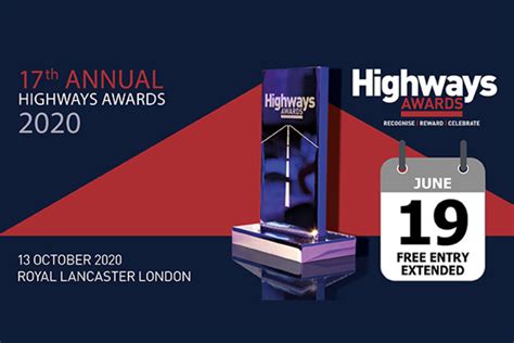 Deadline extended for Highways Awards entries - Highways Industry