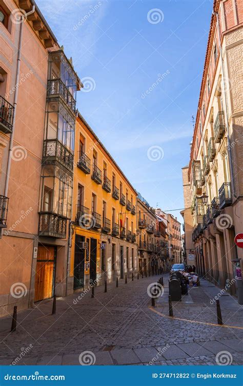 Traditional Spanish Architecture in the Old Town of Segovia, Spain ...