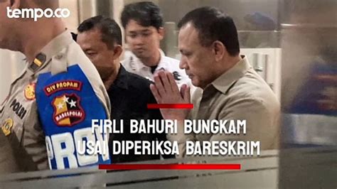 Firli Bahuri Bungkam Usai Diperiksa 11 Jam Di Bareskrim Video Dailymotion