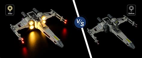 YEABRICKS LED Licht für Lego 75301 Star Wars Luke Skywalkers X Wing