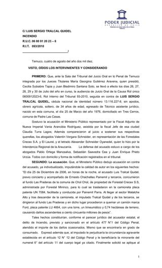 Sentencia Fundo Praderas Pdf