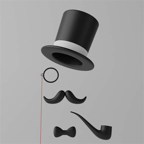 Mustache Monocle Clip Art