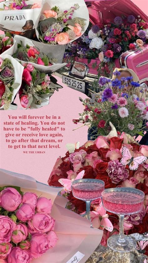 Check Out Caitlinmangan S Shuffles Pink Flowers Aesthetic Quotes