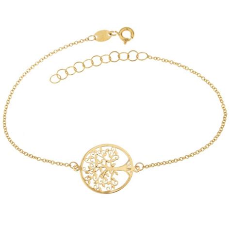 BRACCIALE IN ORO 18 CARATI 750 CON ALBERO DELLA VITA