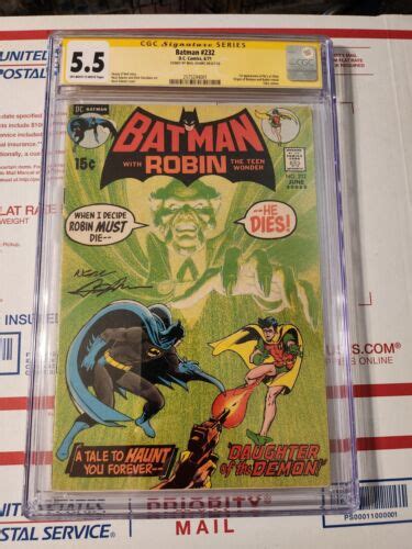 Batman 232 CGC 5 5 Signed Neal Adams DC Comics 1971 1st App Ra S Al