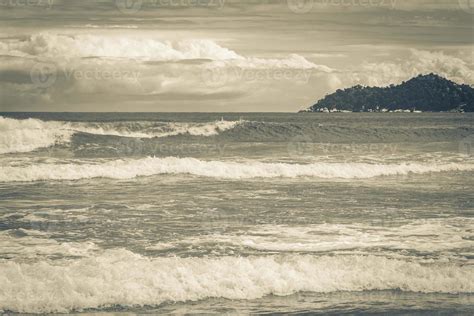 Strong Waves Praia Lopes Mendes Beach Ilha Grande Island Brazil