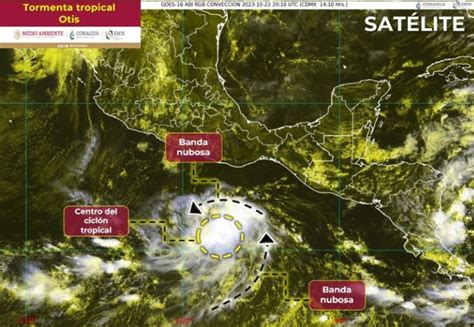 Se forma la tormenta Otis en el Pacífico ocasionará lluvias fuertes en