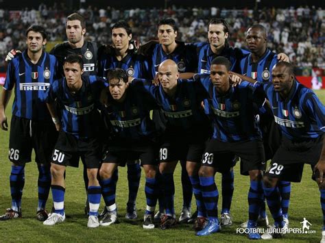 Internazionale Past Squad Football Wallpaper Football Team Squad