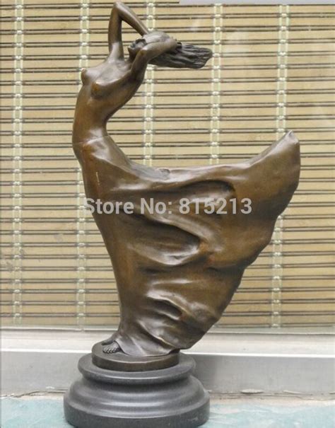 Bi00780 14 Bronze Marble Art Nude Belle Flowing Skirts Woman Beauty Statue Statue Woman Statue