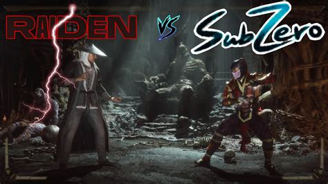 Sub Zero Vs Raiden Mortal Kombat 11 Youtube