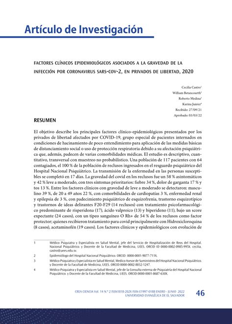 PDF Factores clínicos epidemiológicos asociados a la gravedad de la