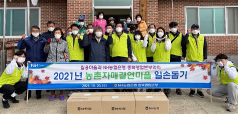 Nh농협은행 충북영업본부 자매결연마을 일손 돕기 노컷뉴스