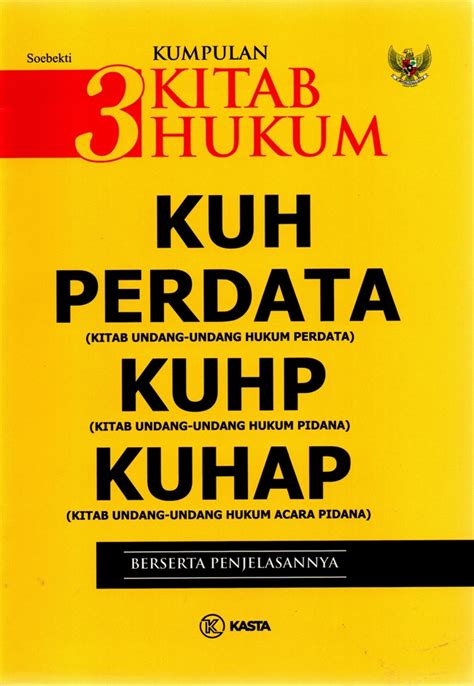 Jual Buku Kumpulan 3 Kitab Hukum KUH Perdata KUHP KUHP Karya Soebekti