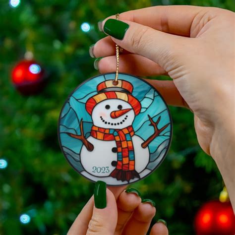 Snowman 2023 Ornament Christmas Decoration Holiday T Idea Heirloom