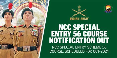 NCC Special Entry 56 Course Notification Chanakya Defence Group