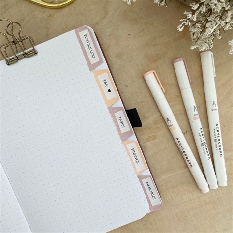 How To Create Diy Bullet Journal Tabs To Organize Your Bujo Spreads