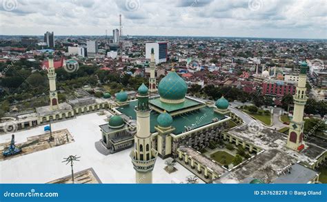 Aerial Masjid Sultan Muhammad Al Fateh Serdang Editorial Photo