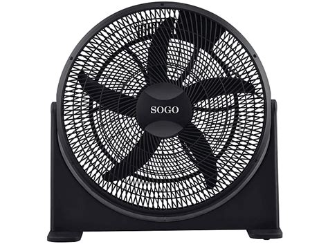 Ventilador De Suelo SOGO VEN SS 21100 125 W 3 Velocidades Negro